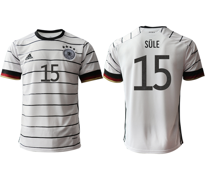 Men 2021 Europe Germany home AAA version #15 white soccer jerseys